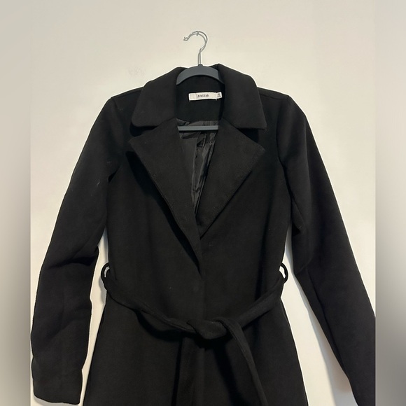 JustFab black peacoat - Picture 3 of 8
